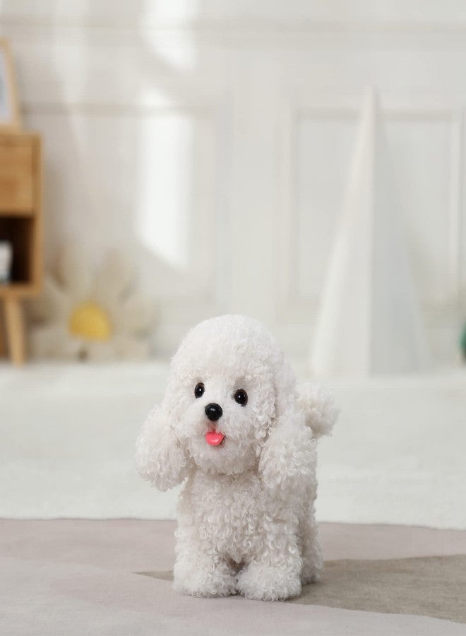 CU-MATE Electronic Walking Poodle Stuffed Dog Toy, Realistic Interactive Puppy Pet Dog, Walking, Barking,Wagging Tail & Talking,Present Pet Gifts for 3+ Year Boys Girls - Image 2